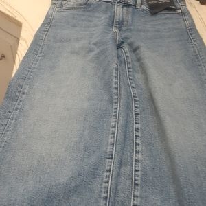 Banana republic high rise wide leg crop jeans